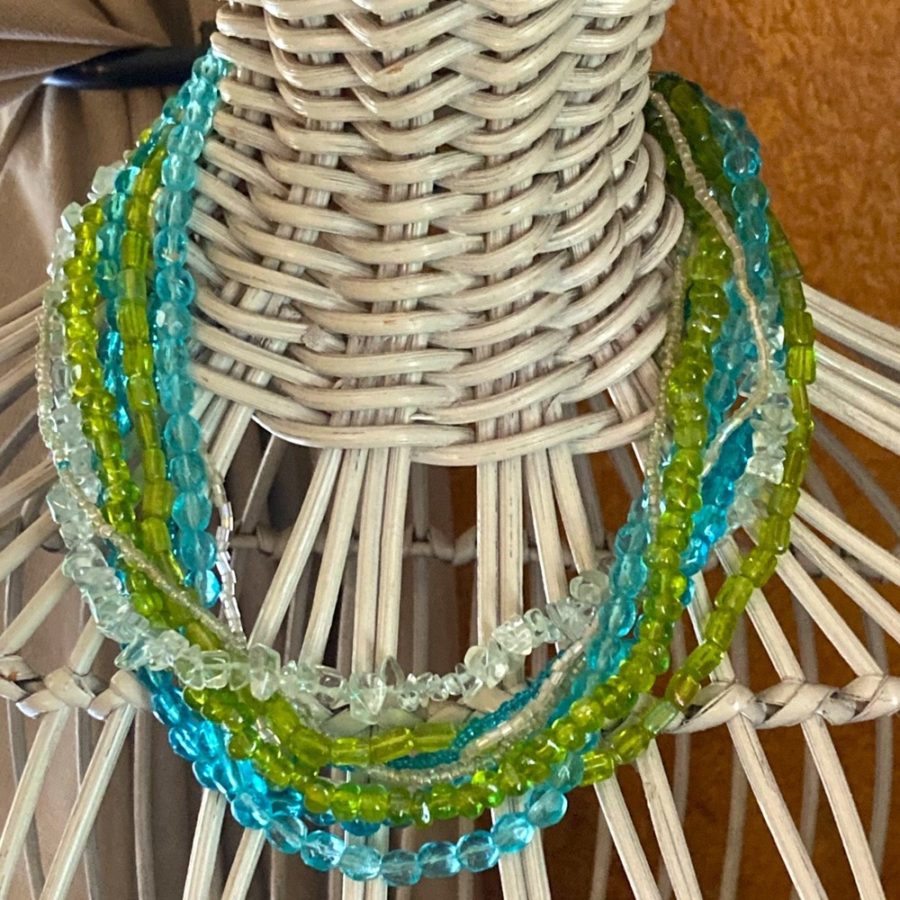 Multi strand costume choker/necklace